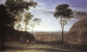 尅勞德 洛朗 Landscape with Noli Me Tangere Scene